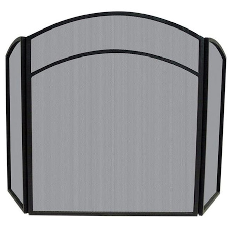 Uniflame Uniflame S-1060 3 FOLD BLACK WROUGHT IRON ARCH TOP SCREEN S-1060